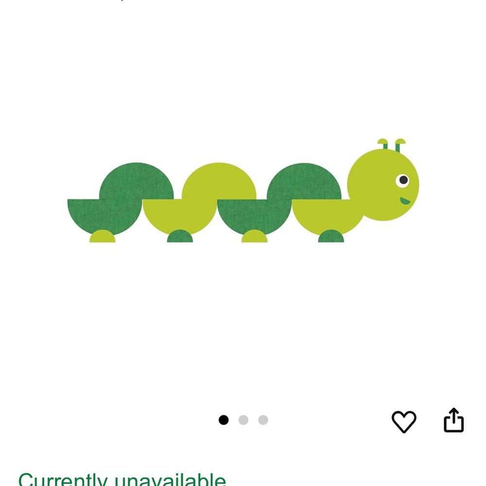 Bookworm Green Insect Wall Decal - Picture 4 of 6